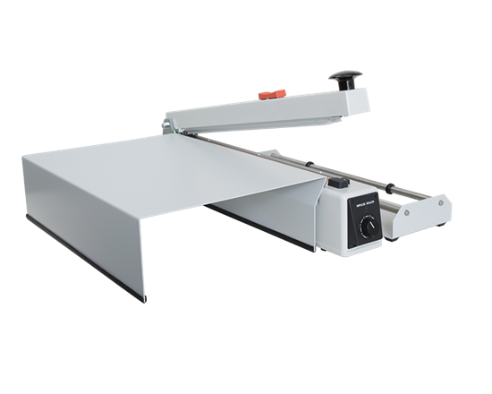 Work table for Sealkid and Eco sealer - The work table facilitates support of your product and enables you to position the bag at same height as the sealing bar. This makes it easier to create a good looking, straight seal. Available in different sizes to match with your size of impulse sealer.  


