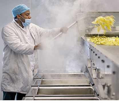 Wie verpackt man am besten unbehandelte, handgeschnittene Pommes Frites aus qualitativ hochwertigen Kartoffeln?