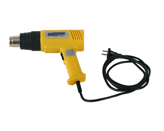 Heat gun - Perfect balanced heat gun for manually shrinking shrinkable film around products to give a better presentation and protection. Short heat up time and variable heat control allows for 2 different temperature settings.