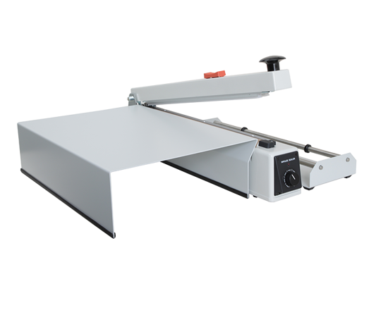 Table de travail pour Sealkid et Ecosealer - La table de travail facilite le maintien de votre produit et permet de positionner le sachet à la même hauteur que la barre de soudure. Cela facilite la création d’une soudure droit et esthétique. Disponible en différentes tailles pour correspondre à votre taille de soudeuse par impulsion.
