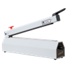Sealkid - Robuust tafelmodel impulssealer met geïntegreerd mes, die een 3 mm seal produceert. De sealer is in Nederland gemaakt van hoogwaardige materialen, met 2 jaar garantie. Door het slimme ontwerp en de solide kwaliteit onderscheidt hij zich van andere leveranciers, evenals de extra lange seal (20/30 mm meer). Een kosteneffectieve sealoplossing, met een lange levensduur en betrouwbare gebruiksvriendelijke verpakkingsoplossing.