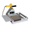 161 B Shrink sealer - Clever designed single arm I-bar shrink wrap sealers. Suitable for manually shrink sealing all kind of products. Equipped with a sealing/cutting wire, which seals and cuts the shrink film in one simple and efficient operation. Maximum seal length: 430 mm