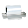Folierol houder Rolloflux (licht) - Folierolhouder om de folierol aan de rechterkant van de Eco Sealer of Sealkid te plaatsen en af te rollen. Eenvoudige bediening bij het verpakken met buisfolie. Geïntegreerd mes nodig. Trek gemakkelijk aan de folie en rol de folie af om uw zakken op de gewenste zaklengte te maken.