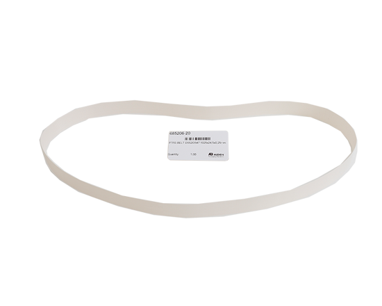 Cinghia in PTFE per D 547 AHS/AVTS - Adatto per Audion D 547 AHS e D 547 AVTS. Tenere questo ricambio in magazzino contribuisce a garantire un'elevata qualità di sigillatura e la continuità del processo di imballaggio.