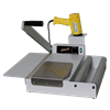 161 B Shrink sealer - Clever designed single arm I-bar shrink wrap sealers. Suitable for manually shrink sealing all kind of products. Equipped with a sealing/cutting wire, which seals and cuts the shrink film in one simple and efficient operation. Maximum seal length: 430 mm