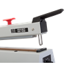 Sealboy Magneta - The flagship under the hand sealers. Robust impulse sealer, equipped with knife and an electromagnet closure which controls both sealing and cooling time to ensure consistent seals independent of the operator. The sealing arm automatically opens after the set sealing time has expired. Top quality worry-free sealer with 3 years guarantee.