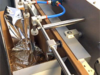 Vertikale Vakuumkammer für Beutel im Karton