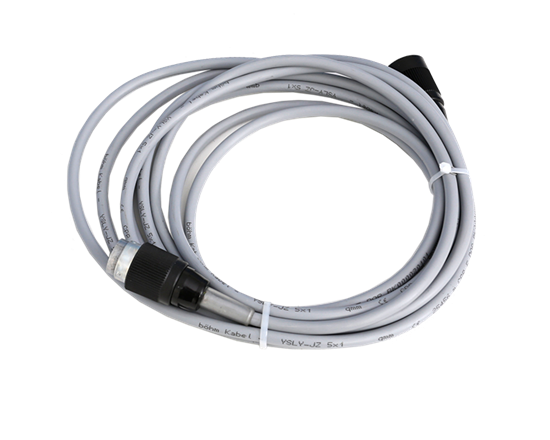 Extension cable Super Poly  - Increase the distance range of operation with the Audion 5 meter long extension cable for the Super Poly seal tong. Ideal for sealing around large and bulky products that cannot be carried to a tabletop sealer.
