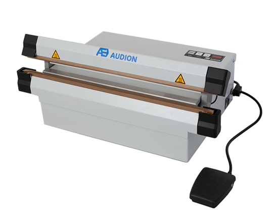 Industrial Sealmaster ISM - The Master among the smaller tabletop sealers: industrial, but electrical driven. Producing a powerful and strong (bi-active) 5 mm seal, enabling to seal thicker materials as well. Sealing and cooling time can precisely be set in the digital control panel. Designed for packaging parts and food, provided with a heavy duty covering and seal wire tensioners which accomodate intensive sealing. 3 Years warranty (excludes wearing parts).