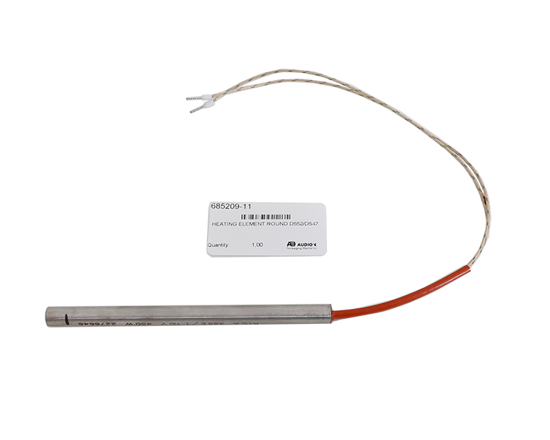 Elemento riscaldante D 547 AHS/AVTS - Resistenza (rotonda), adatta per le saldatrici a nastro continuo D 547 AHS e AVTS. Tenere questo ricambio a magazzino contribuisce a garantire un'elevata qualità di saldatura e la continuità del processo di confezionamento.