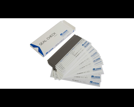 Seal Check Sheets - Visual test for checking seal integrity. The Audion seal check sheets are a convenient aid for quick and easy checks of seal integrity.